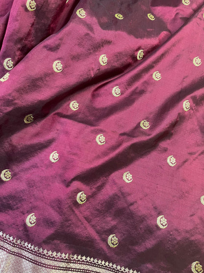 DARK MAROON SILK PURE HANDLOOM PAITHANI SAREE