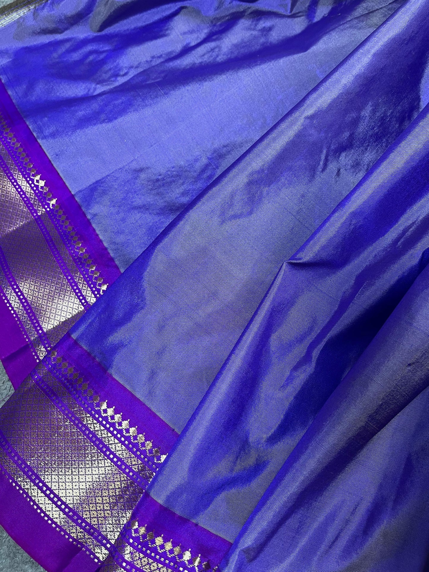 LILAC SILK PURE HANDLOOM PAITHANI SAREE