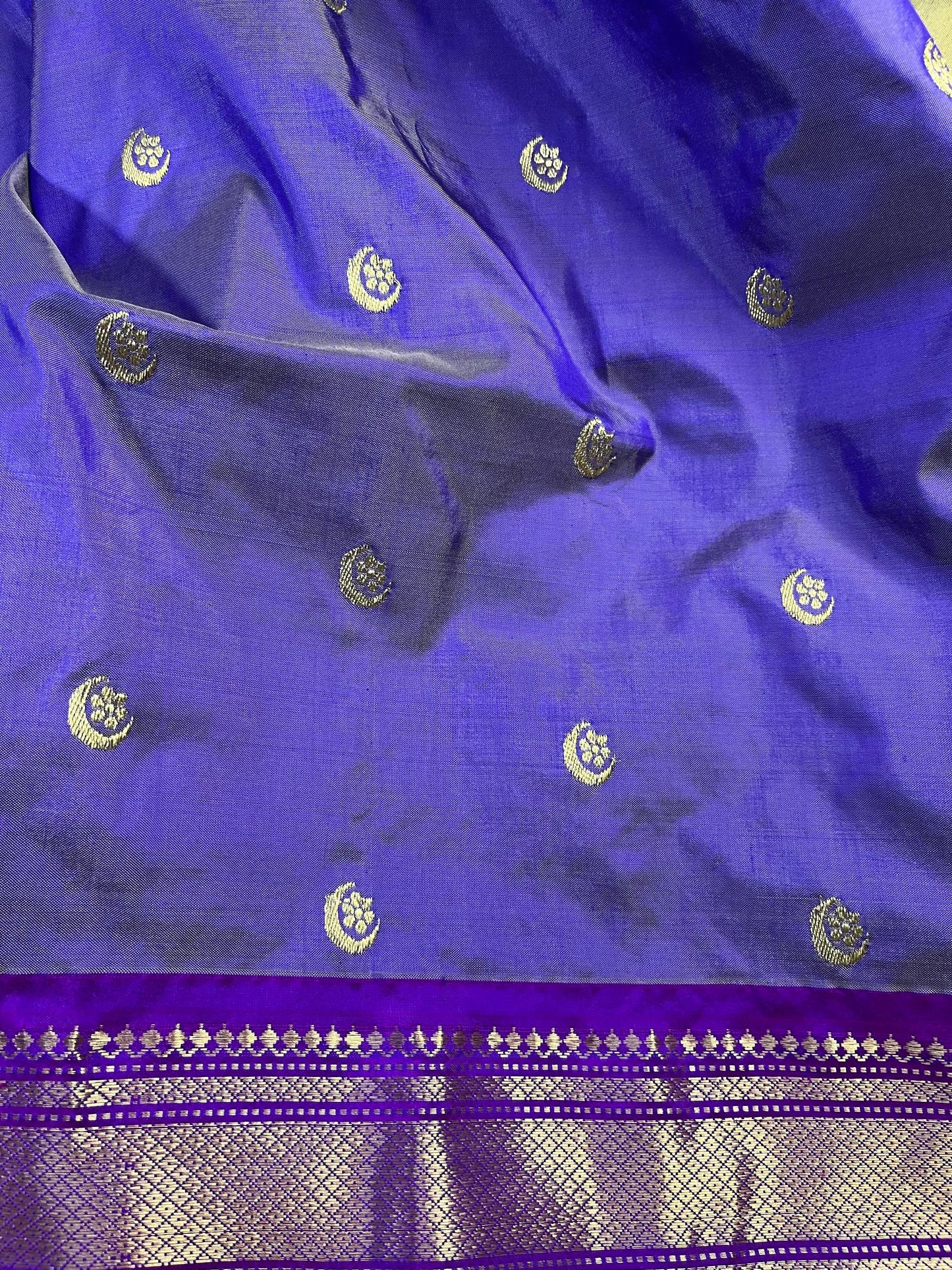LILAC SILK PURE HANDLOOM PAITHANI SAREE
