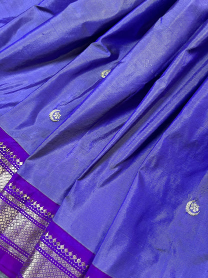 LILAC SILK PURE HANDLOOM PAITHANI SAREE