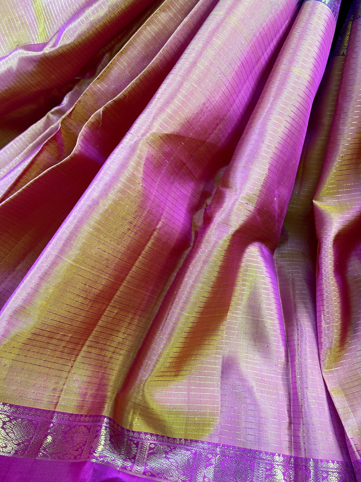 MUBBAGAM SILK PURE HANDLOOM KANJIVARAM SAREE