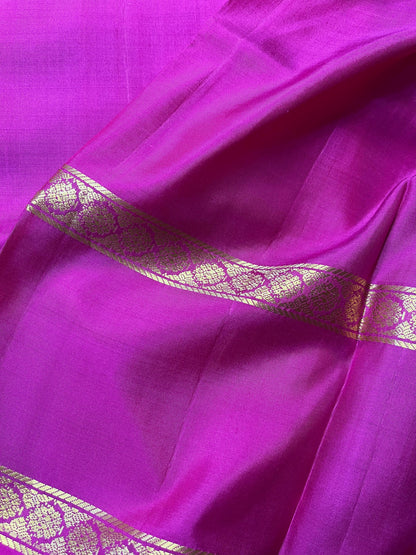 ORANGE SILK PURE HANDLOOM KANJIVARAM SAREE