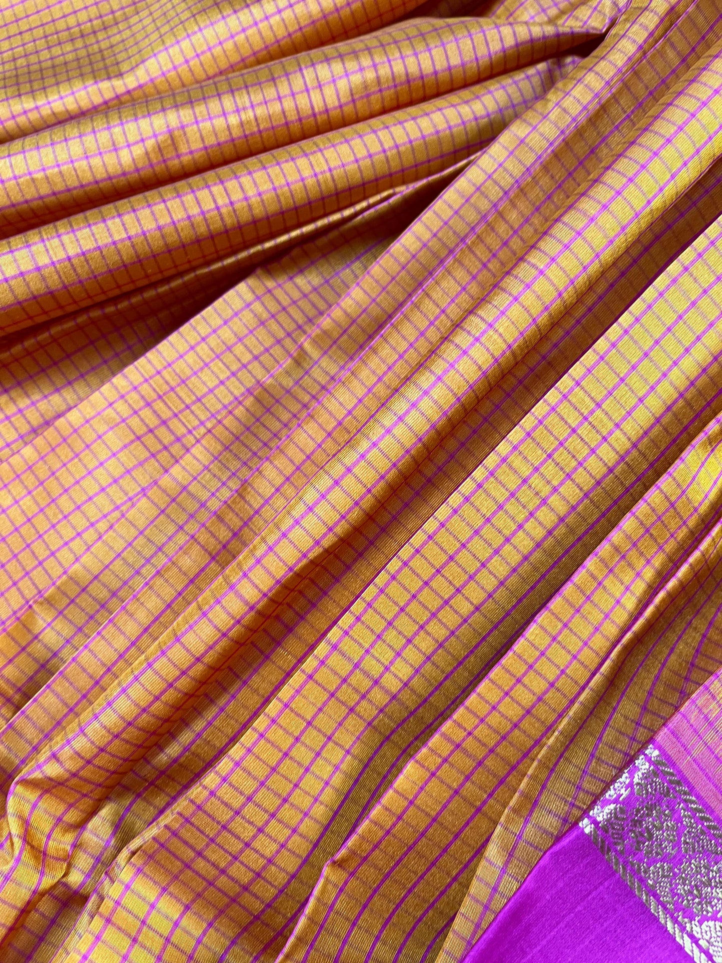ORANGE SILK PURE HANDLOOM KANJIVARAM SAREE
