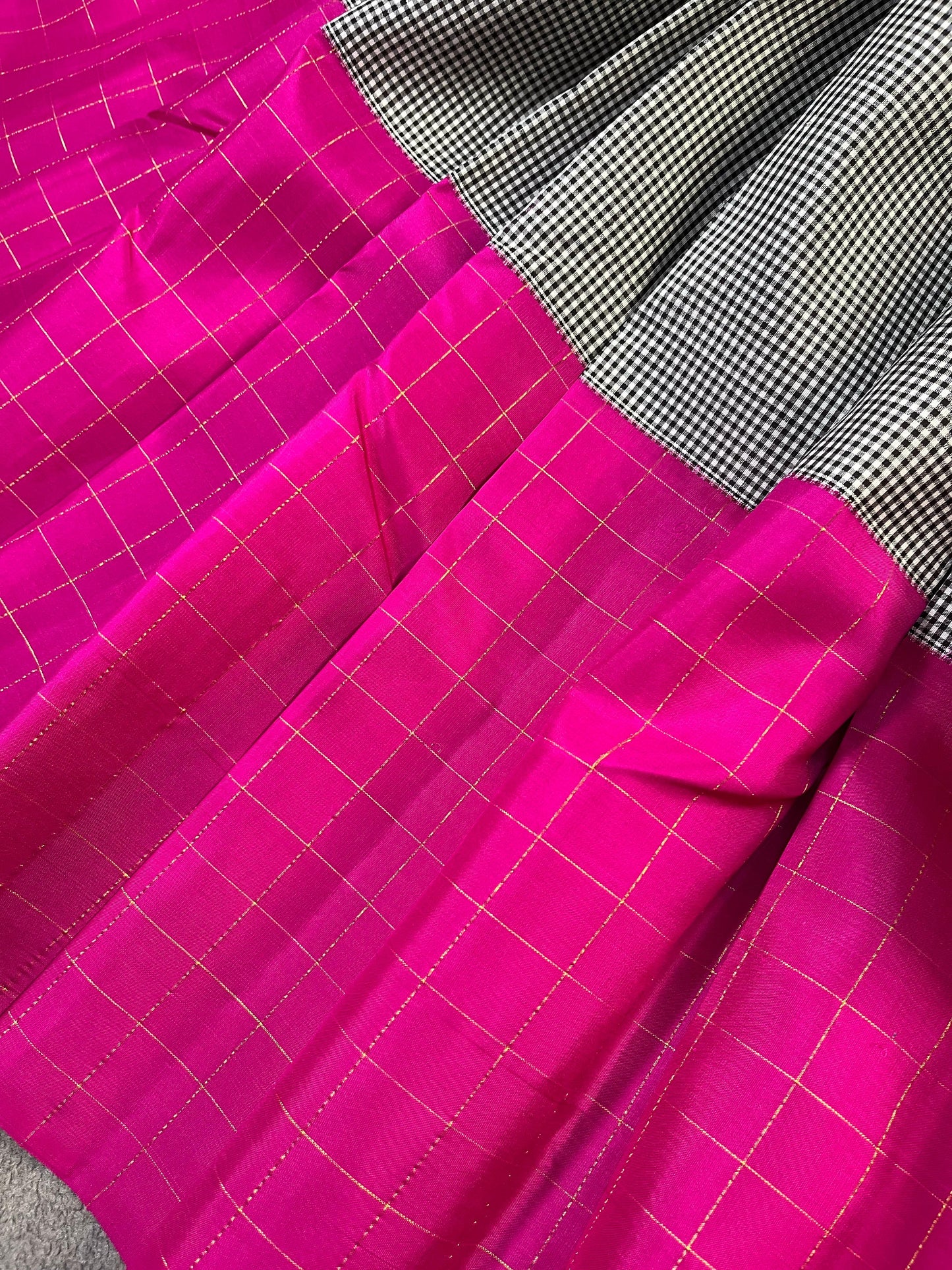 GREY SILK PURE HANDLOOM KANJIVARM SAREE