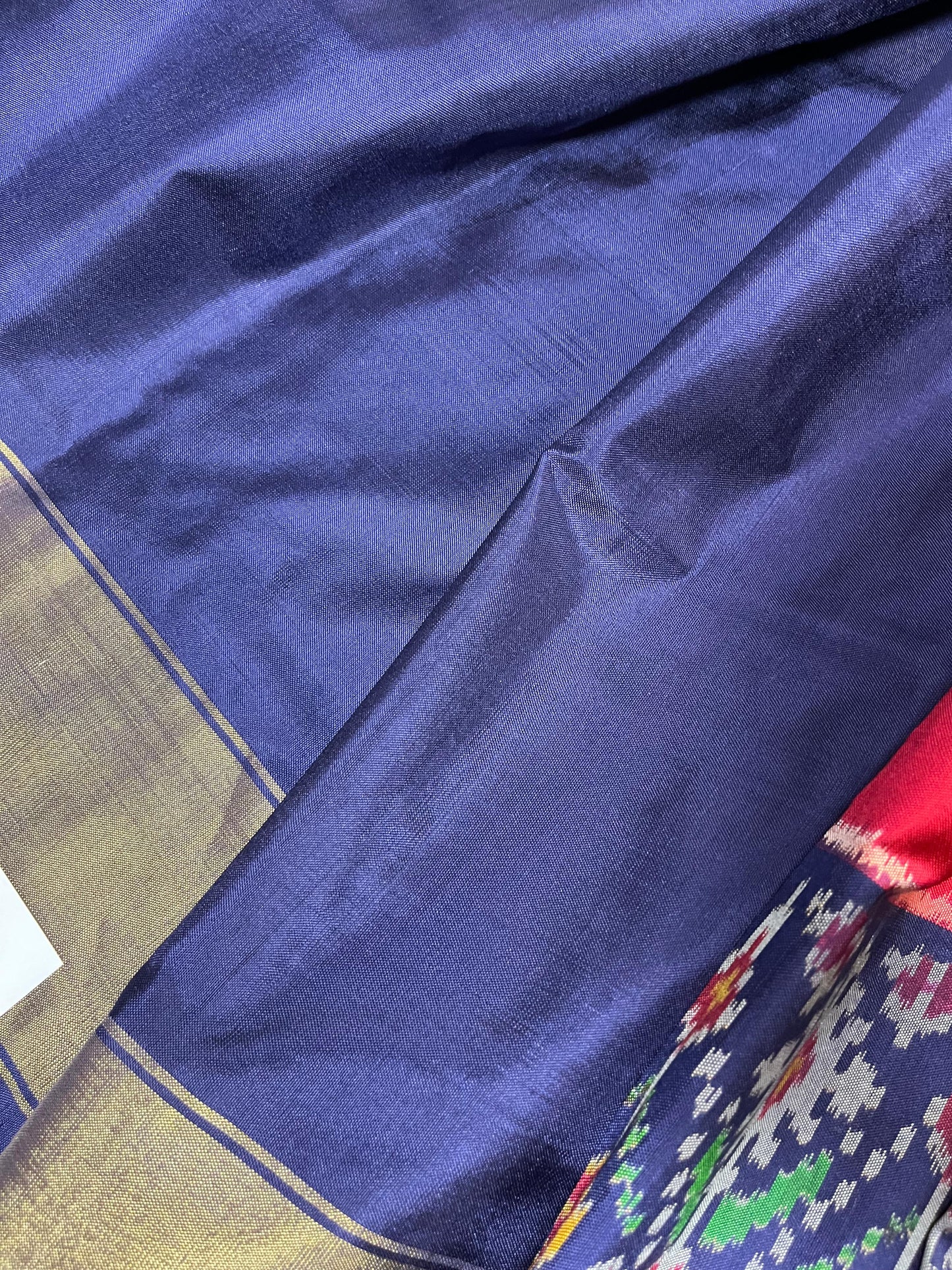 REDDISH PINK SILK PURE HANDLOOM IKKAT SAREE