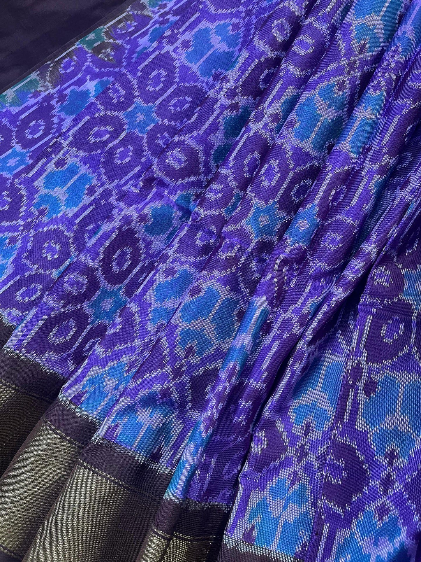 LILAC SILK PURE HANDLOOM IKKAT SAREE