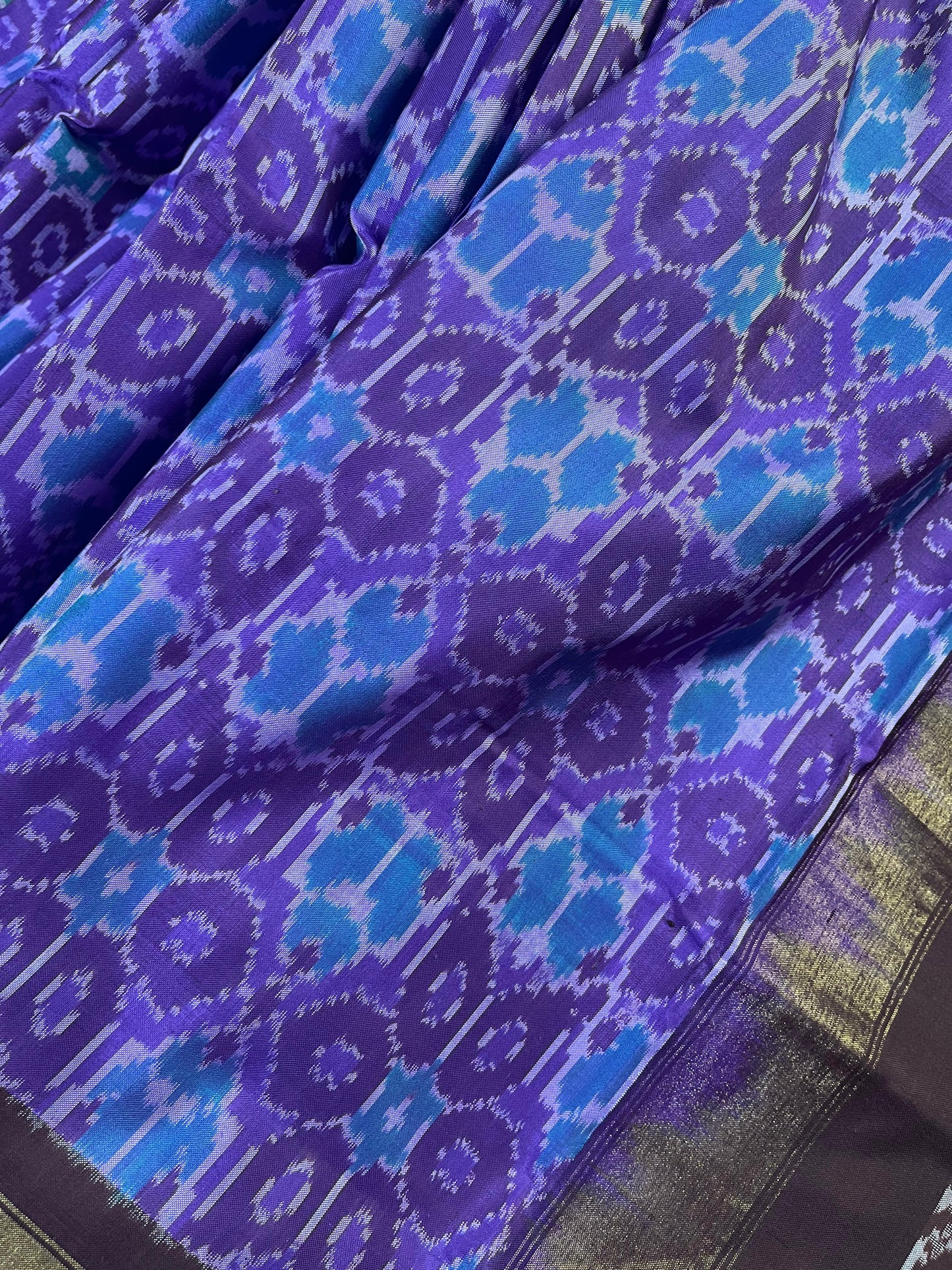 LILAC SILK PURE HANDLOOM IKKAT SAREE