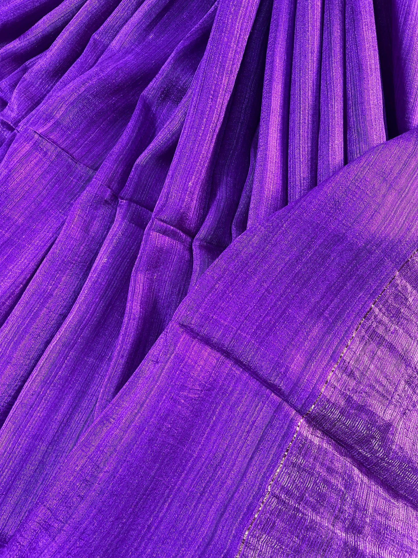 PURPLE PURE HANDLOOM MATKA SAREE