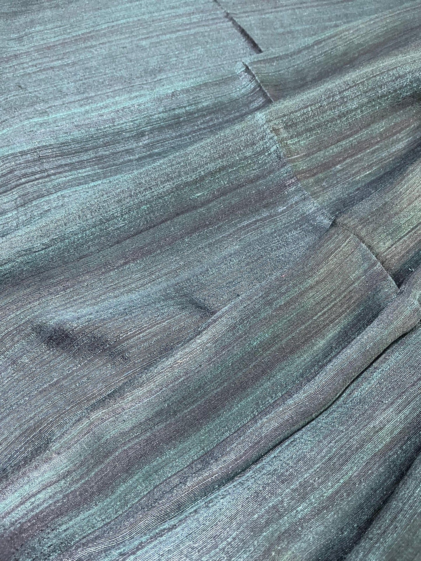 TEAL GREEN PURE HANDLOOM MATKA SAREE