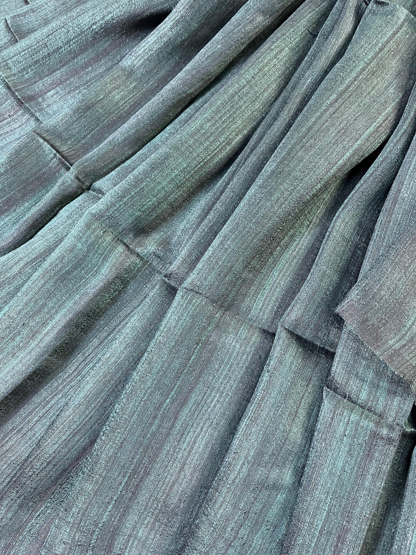 TEAL GREEN PURE HANDLOOM MATKA SAREE