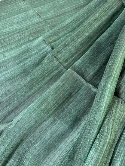 GREEN PURE HANDLOOM MATKA SAREE