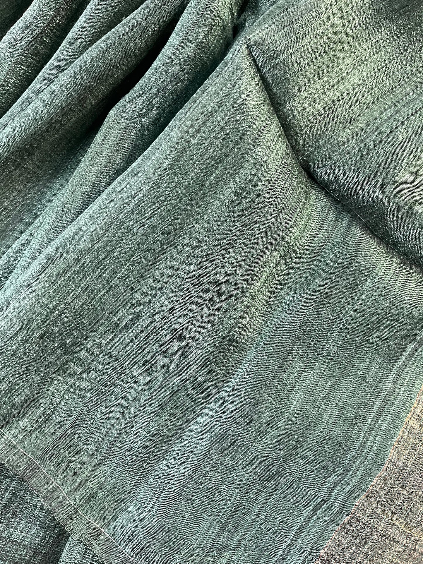 GREEN PURE HANDLOOM MATKA SAREE