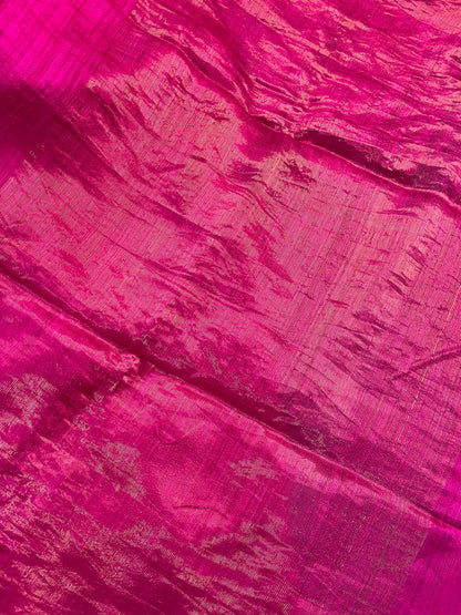 PINK PURE HANDLOOM MATKA SAREE