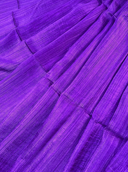 PURPLE PURE HANDLOOM MATKA SAREE