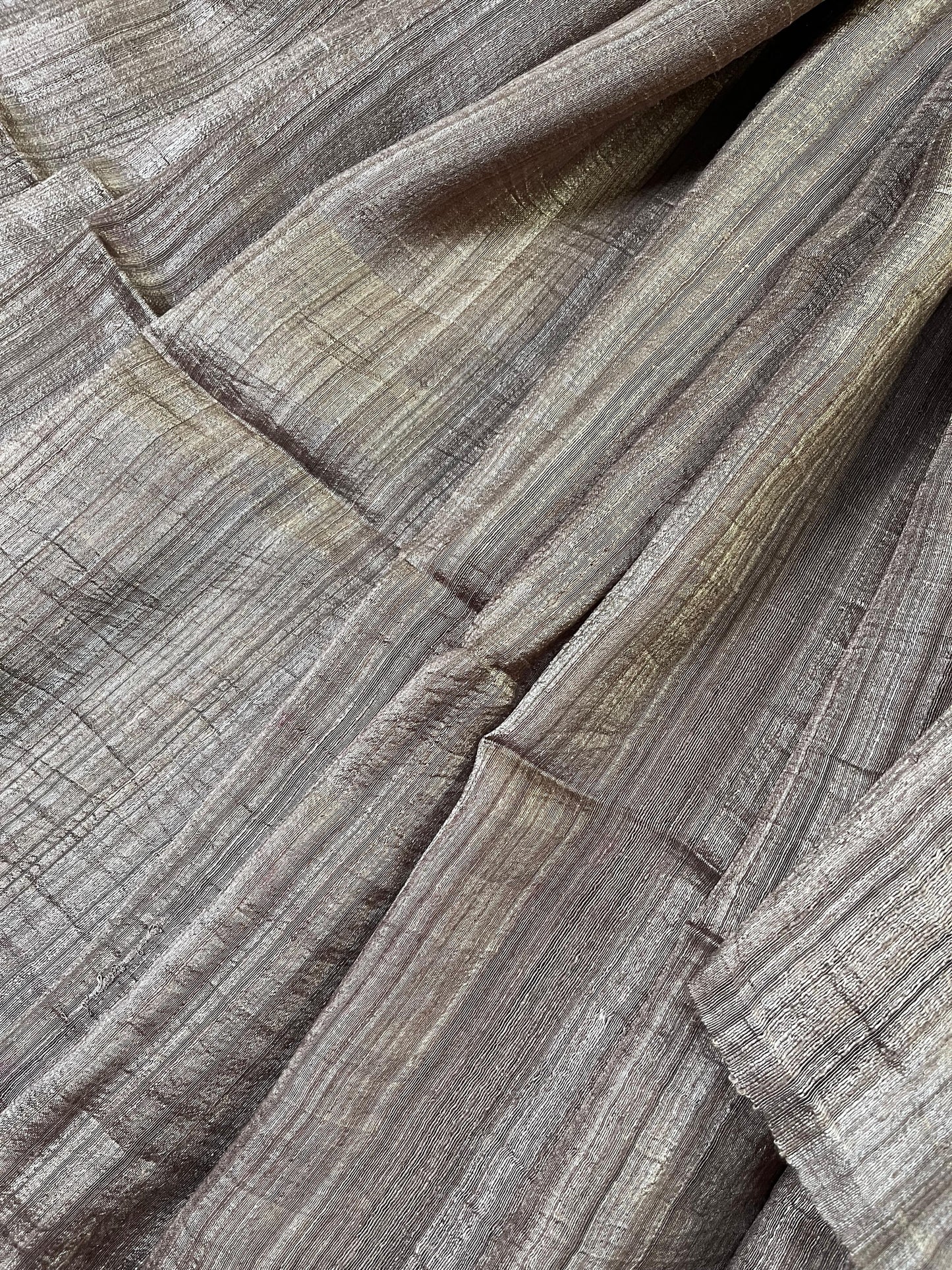 MOCHA BROWN PURE HANDLOOM MATKA SAREE