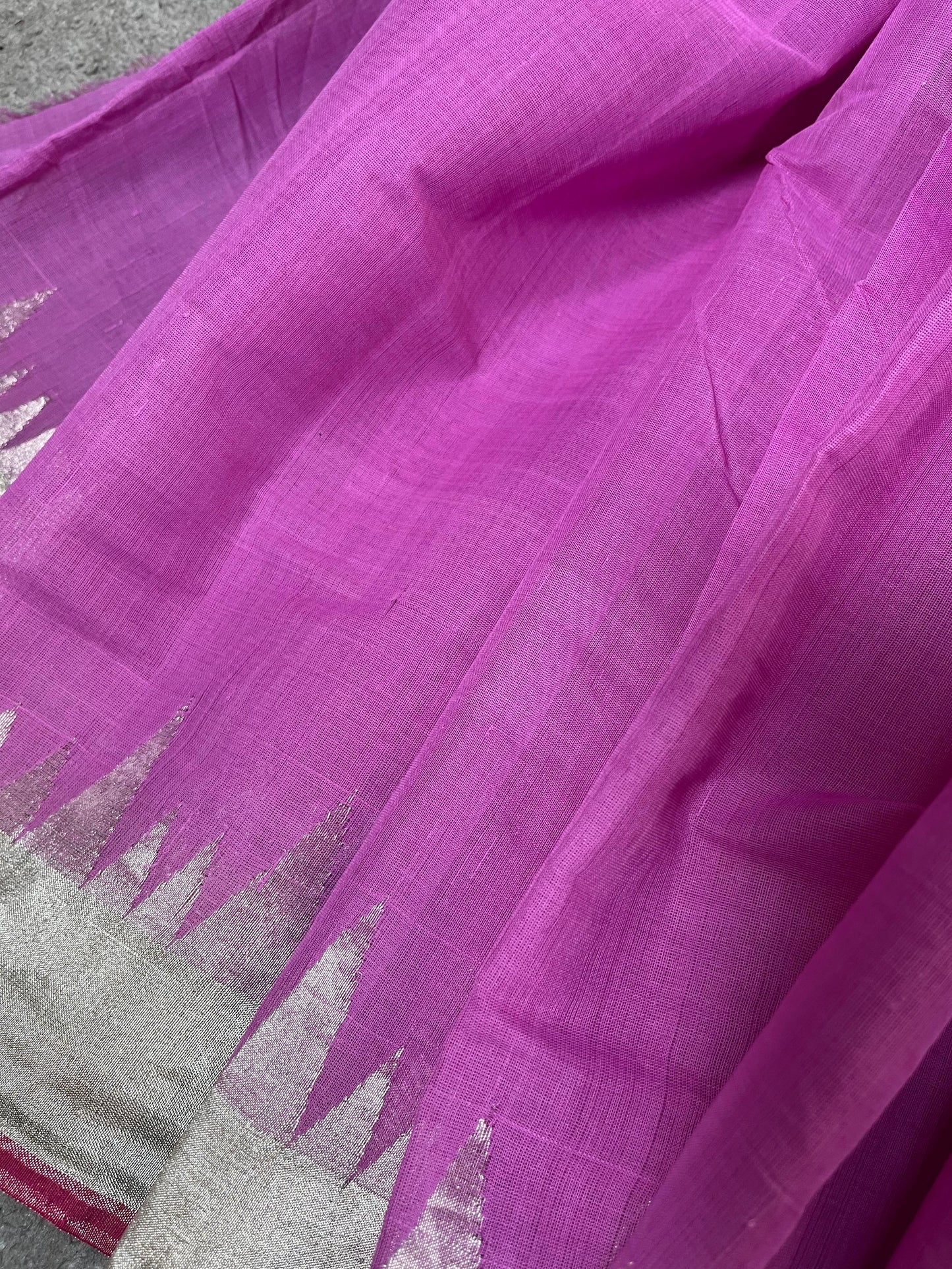 PINK PURE HANDLOOM PONDRU KHADI SAREE