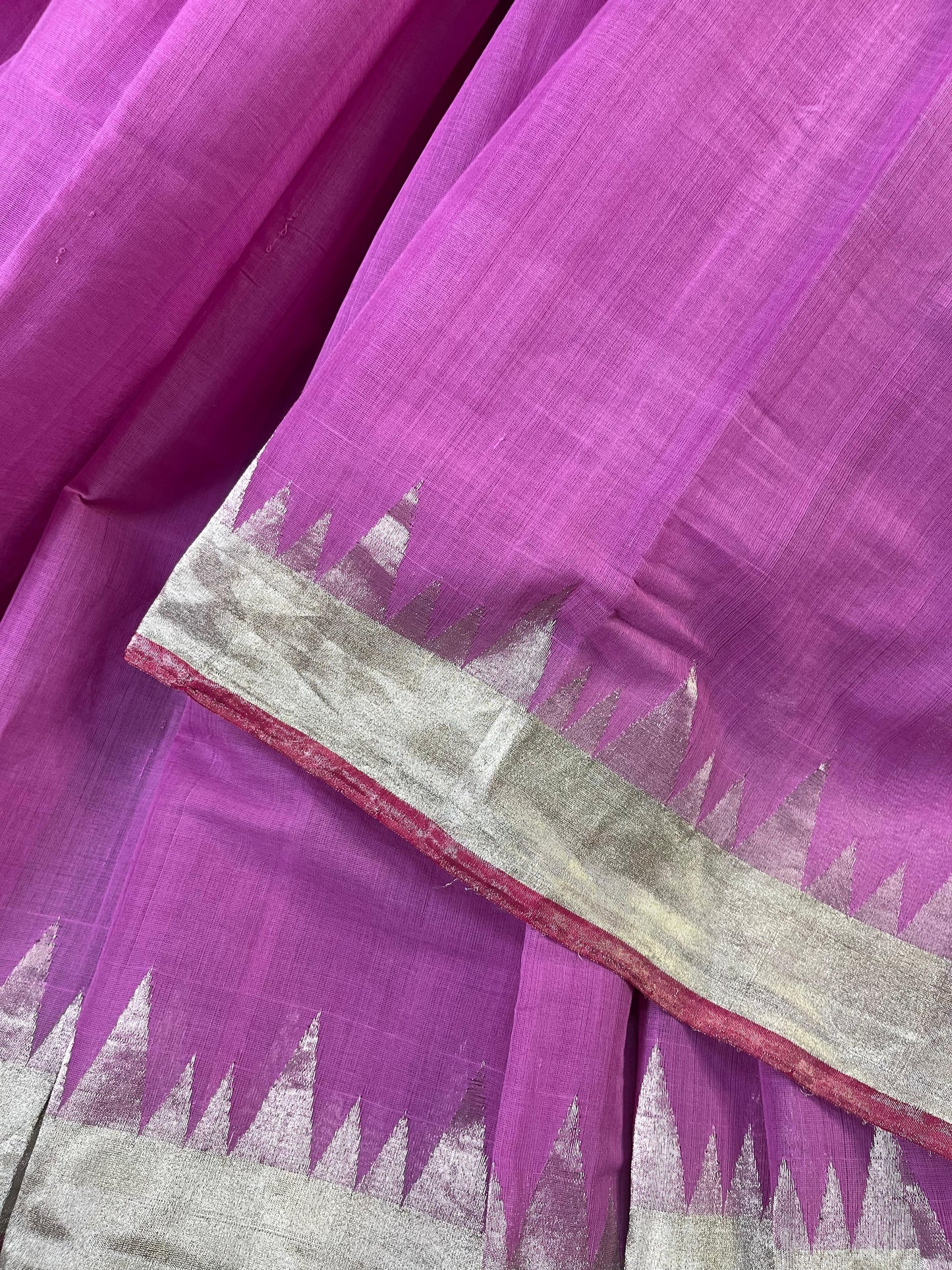 PINK PURE HANDLOOM PONDRU KHADI SAREE