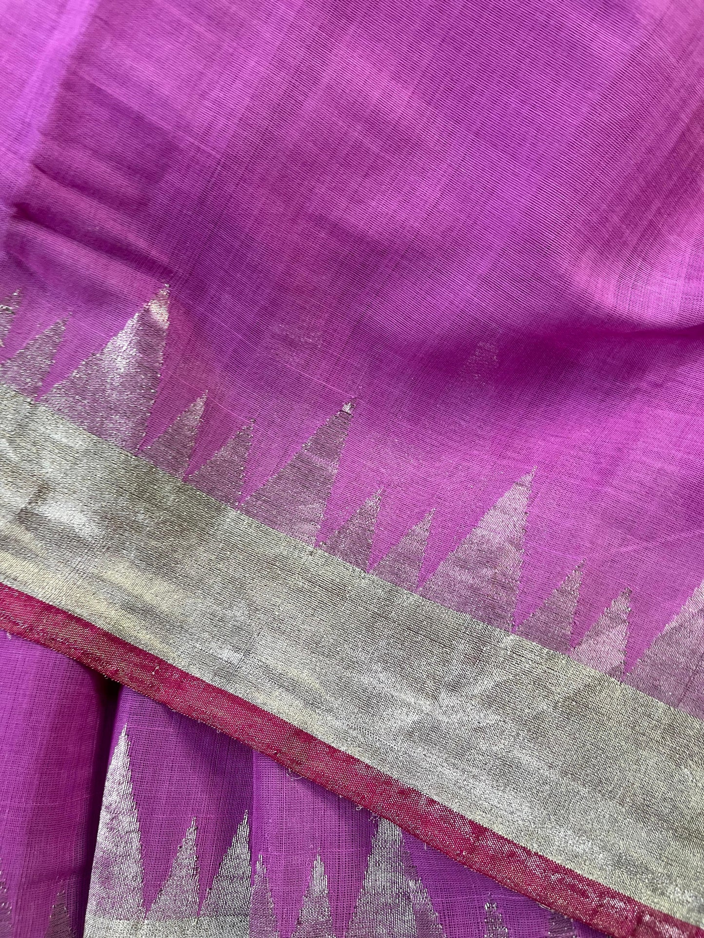 PINK PURE HANDLOOM PONDRU KHADI SAREE
