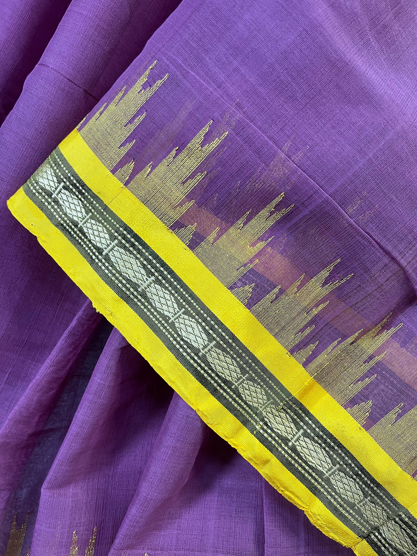 PLUM PURE HANDLOOM PONDRU KHADI SAREE