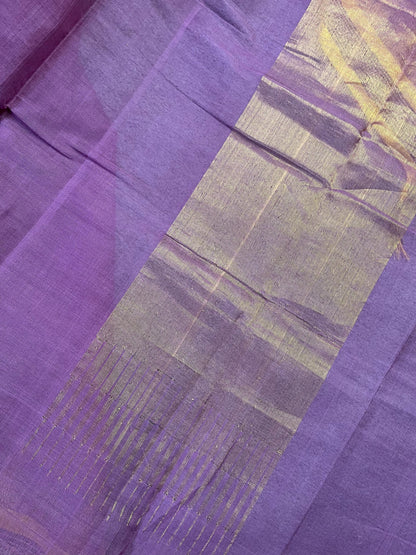 PLUM PURE HANDLOOM PONDRU KHADI SAREE