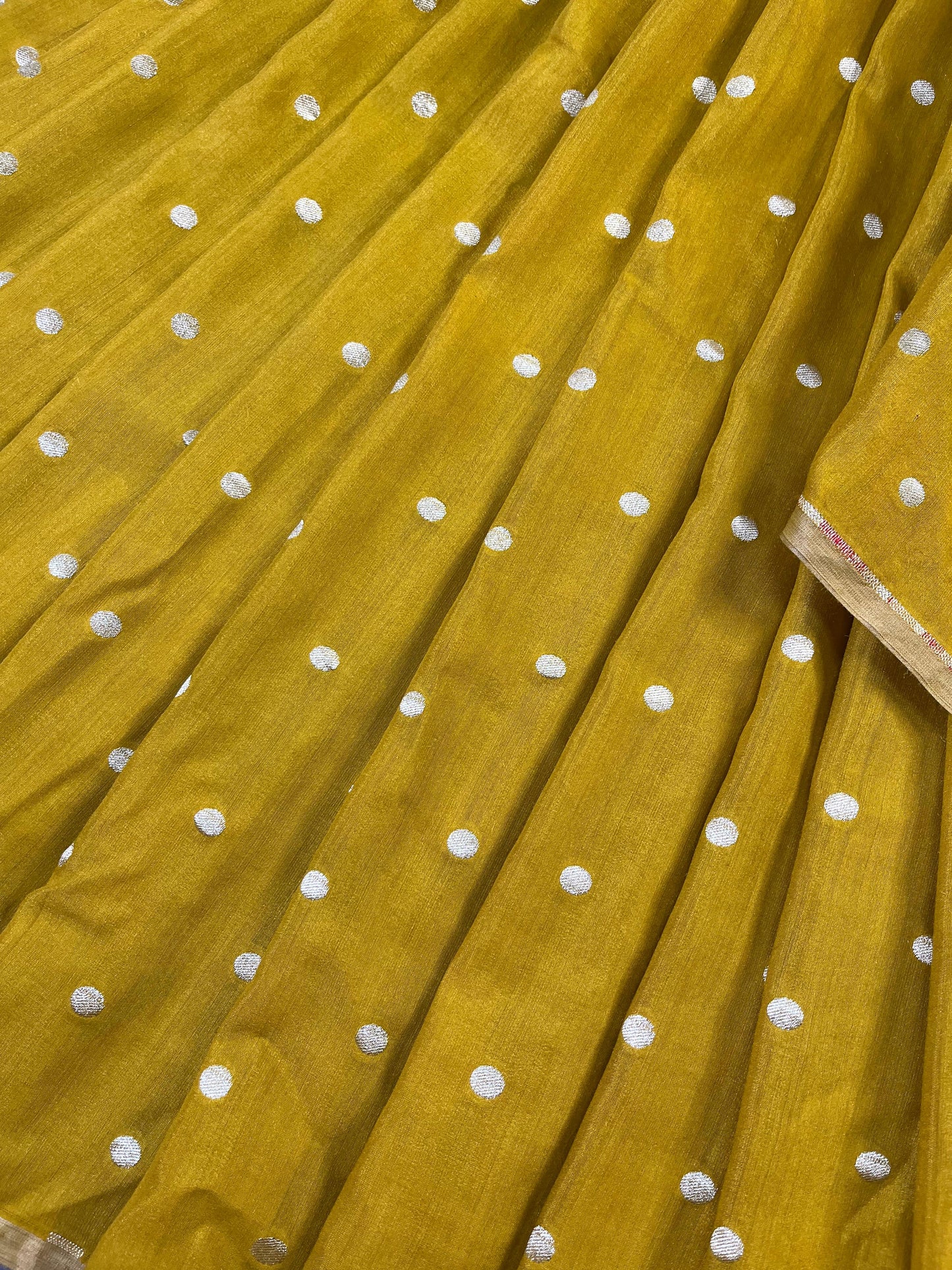 YELLOW MUNGA PURE HANDLOOM BANARASI SAREE