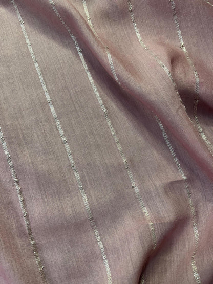 PINK MUNGA PURE HANDLOOM BANARASI SAREE