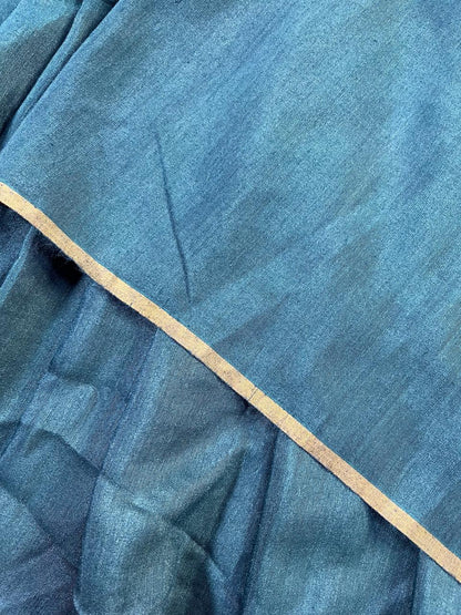 TEAL GREEN MUNGA PURE HANDLOOM BANARASI SAREE