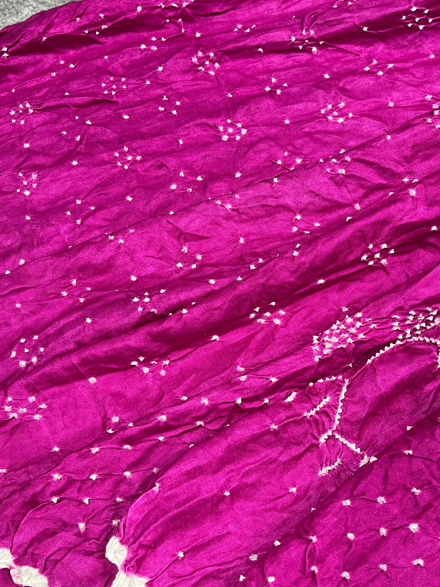 PURPLE SHADED GAJJI SILK PURE HANDLOOM BHANDEJ SAREE