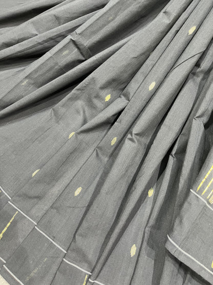 BLACK COTTON PURE HANDLOOM PAITHANI SAREE