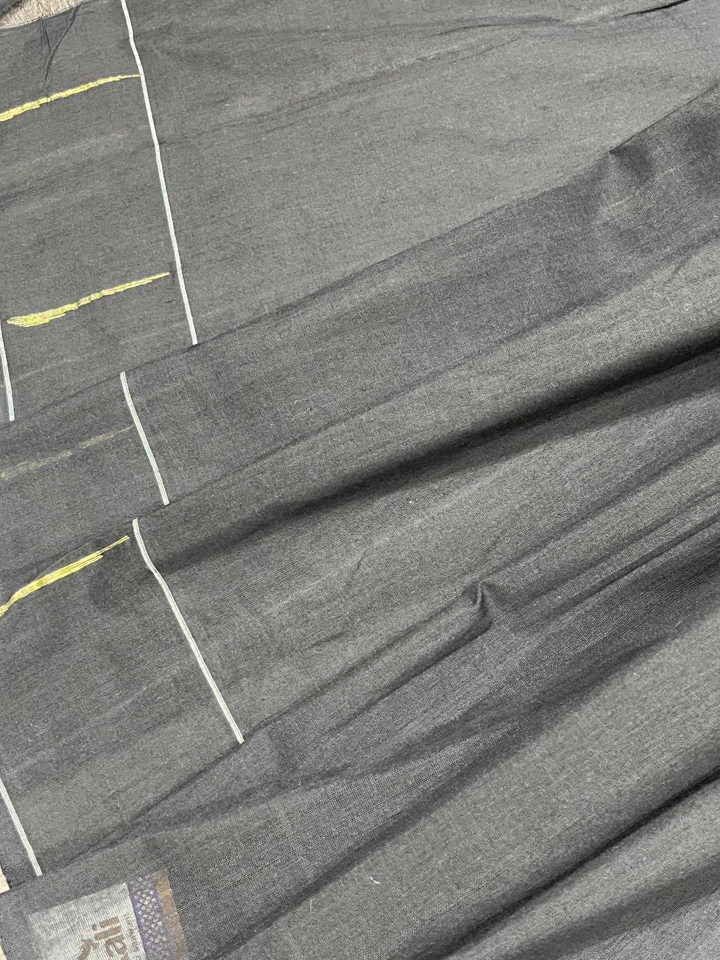 BLACK COTTON PURE HANDLOOM PAITHANI SAREE