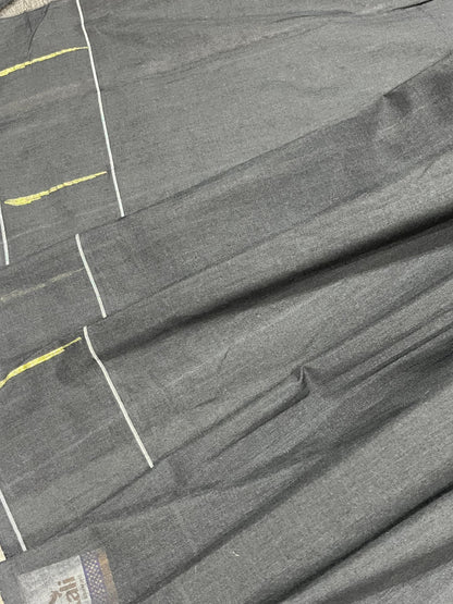 BLACK COTTON PURE HANDLOOM PAITHANI SAREE