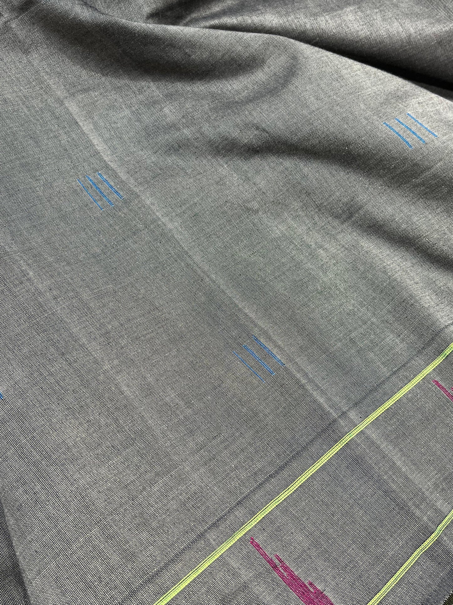 GREY COTTON PURE HANDLOOM PAITHANI SAREE