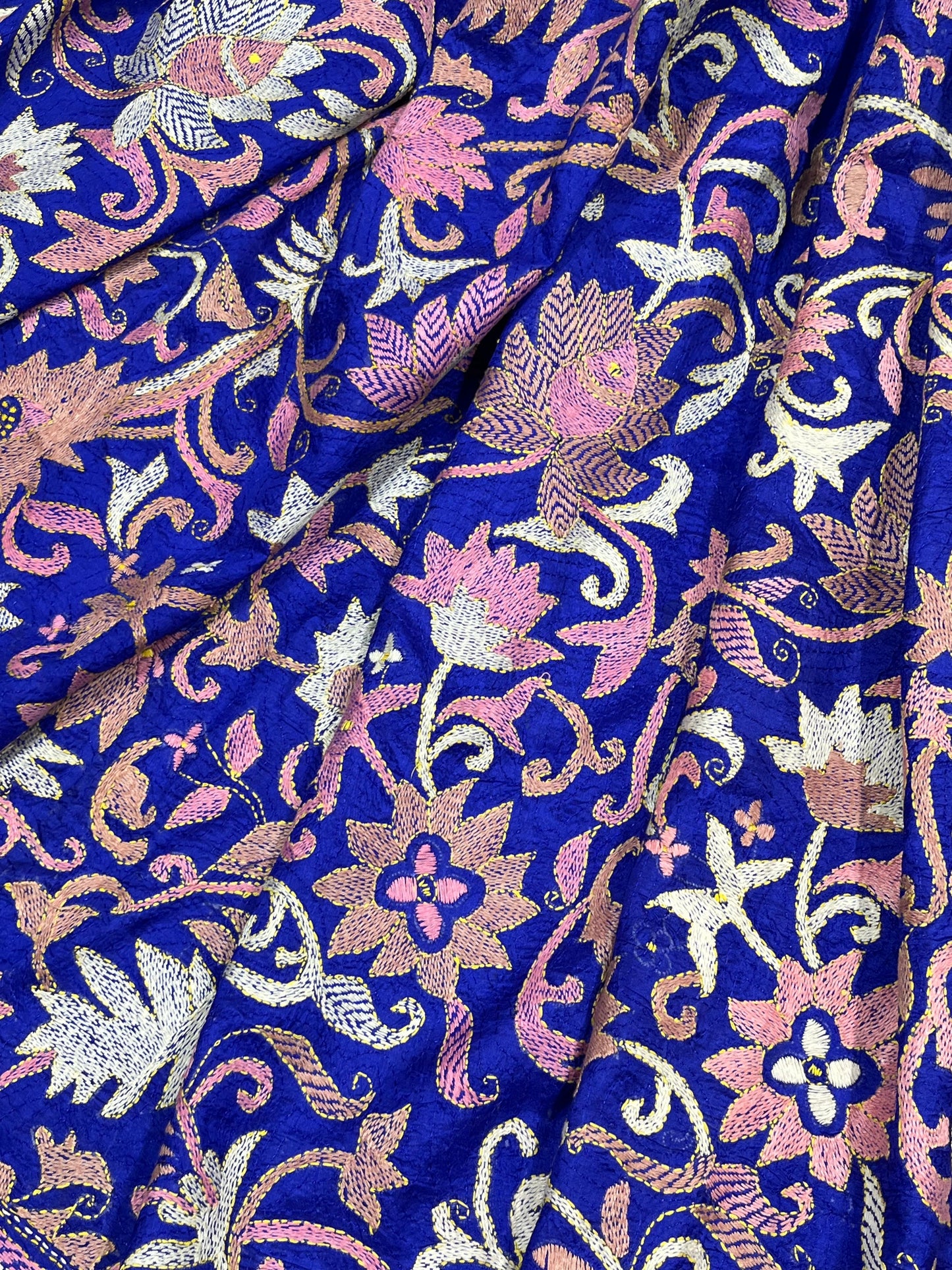 PURPLE PURE HANDLOOM KANTHA DUPATTA