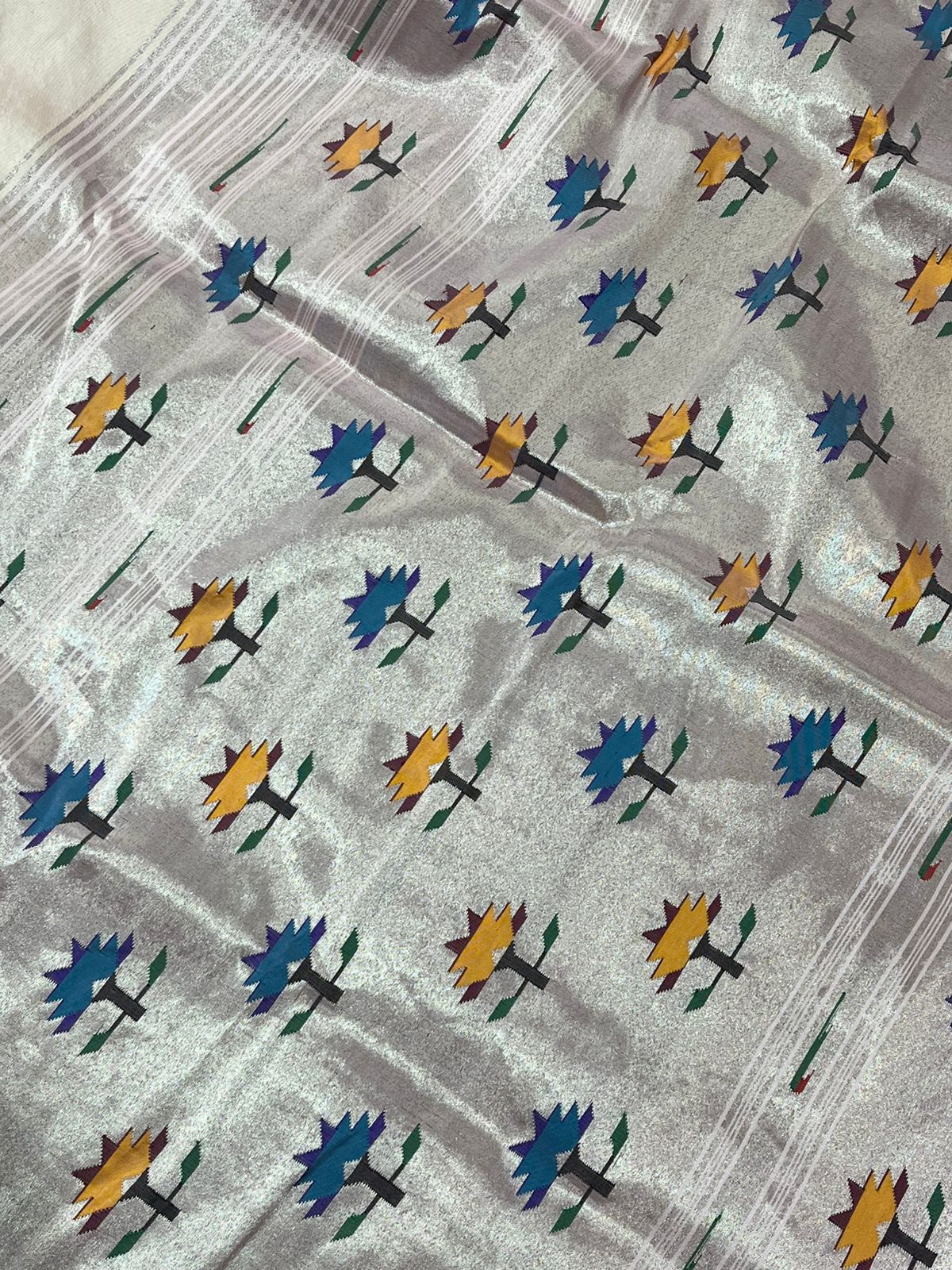 SOFT PEACH SILK PURE HANDLOOM PAITHANI SAREE