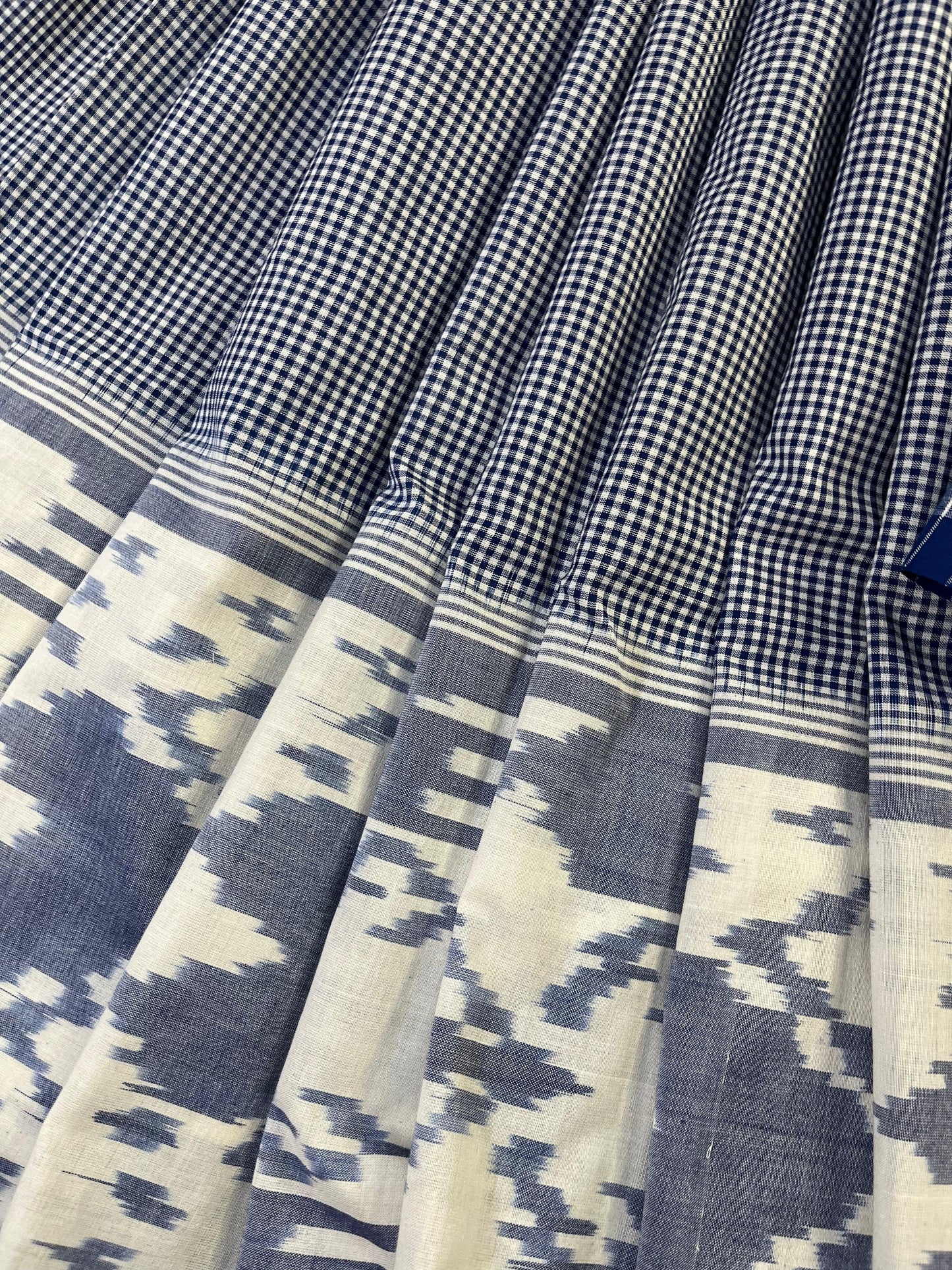 GREY PURE HANDLOOM COTTON IKKAT SAREE