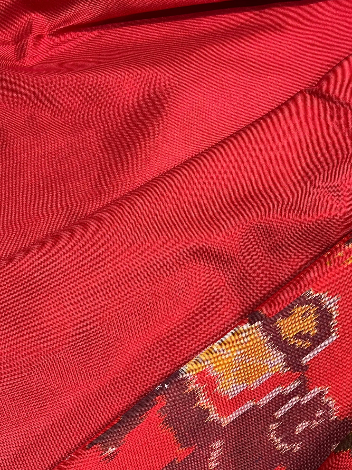 ROYAL BLUE PURE HANDLOOM SINGLE IKKAT SAREE