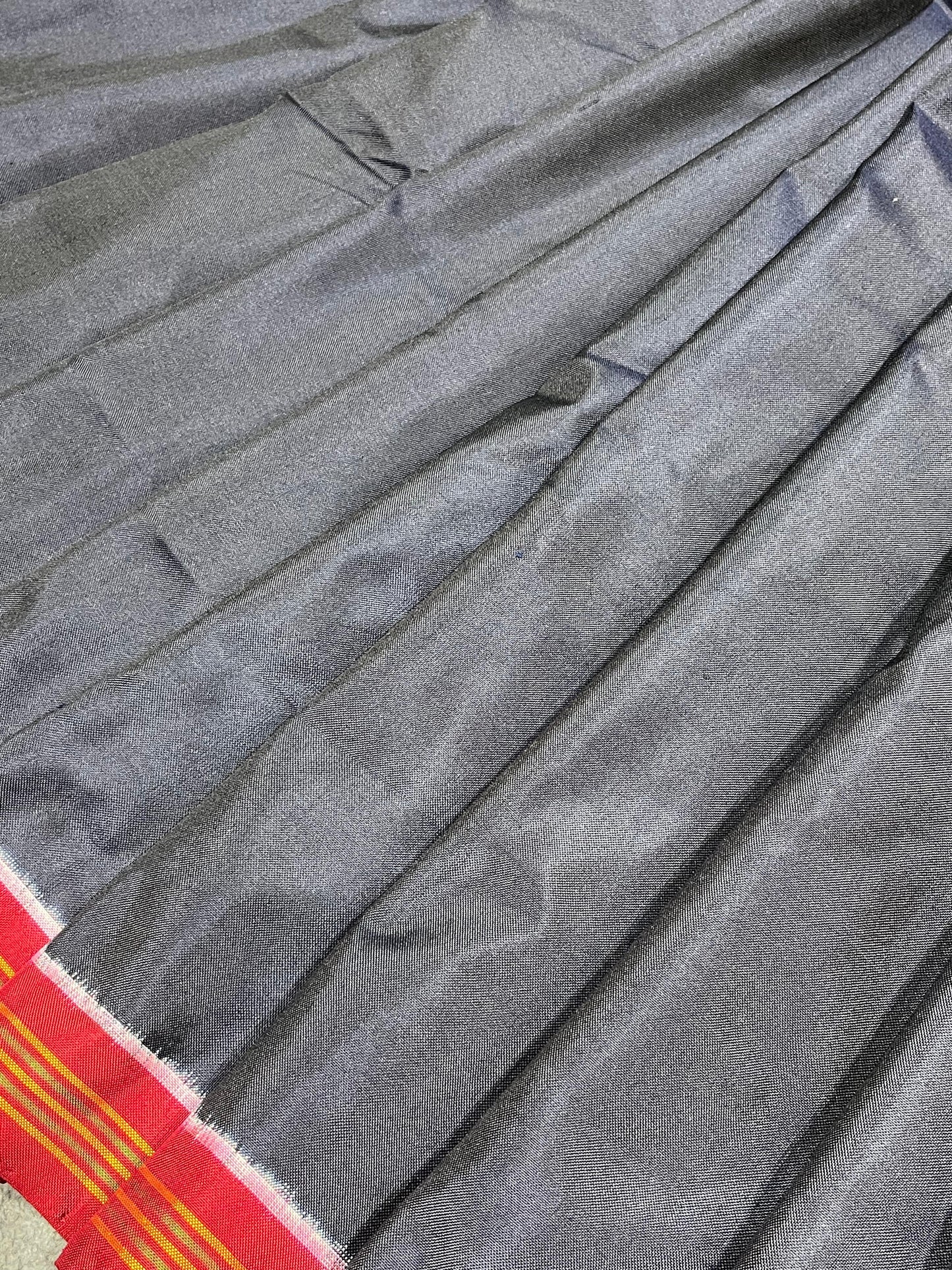 NAVY BLUE PURE HANDLOOM DOUBLE IKKAT SAREE