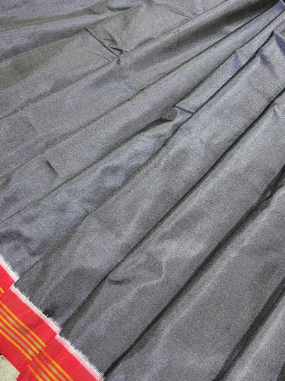 NAVY BLUE PURE HANDLOOM DOUBLE IKKAT SAREE