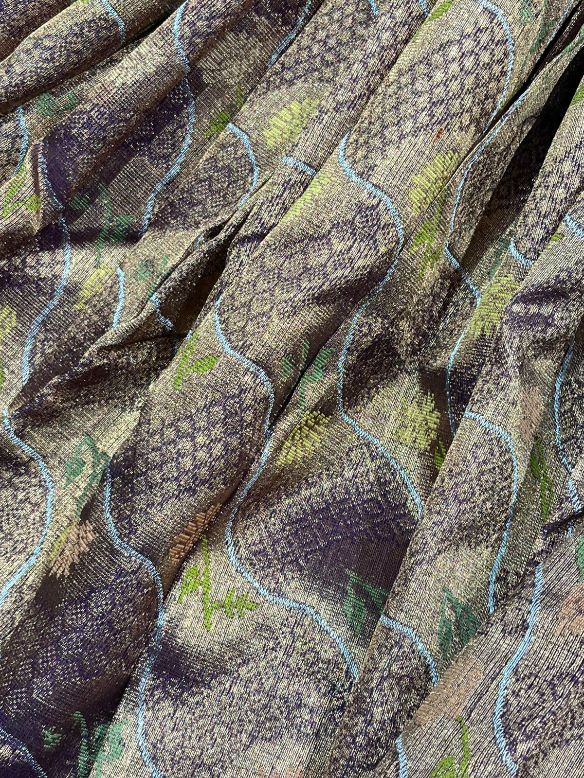 DUAL TONE PURPLE PURE HANDLOOM KOTA DORIA SAREE