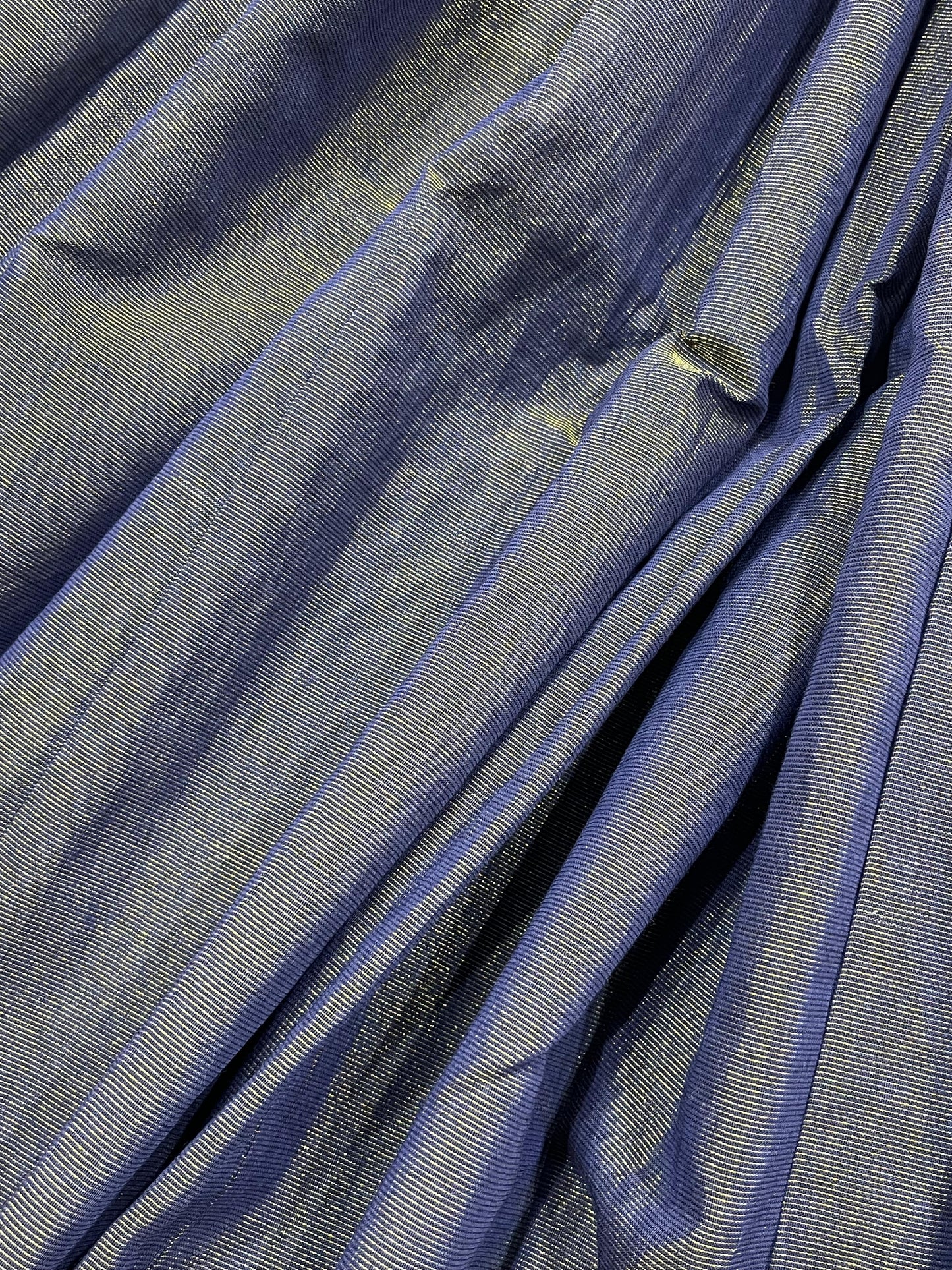 BLUE COTTON TISSUE PURE HANDLOOM PAITHANI SAREE