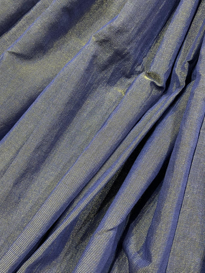 BLUE COTTON TISSUE PURE HANDLOOM PAITHANI SAREE