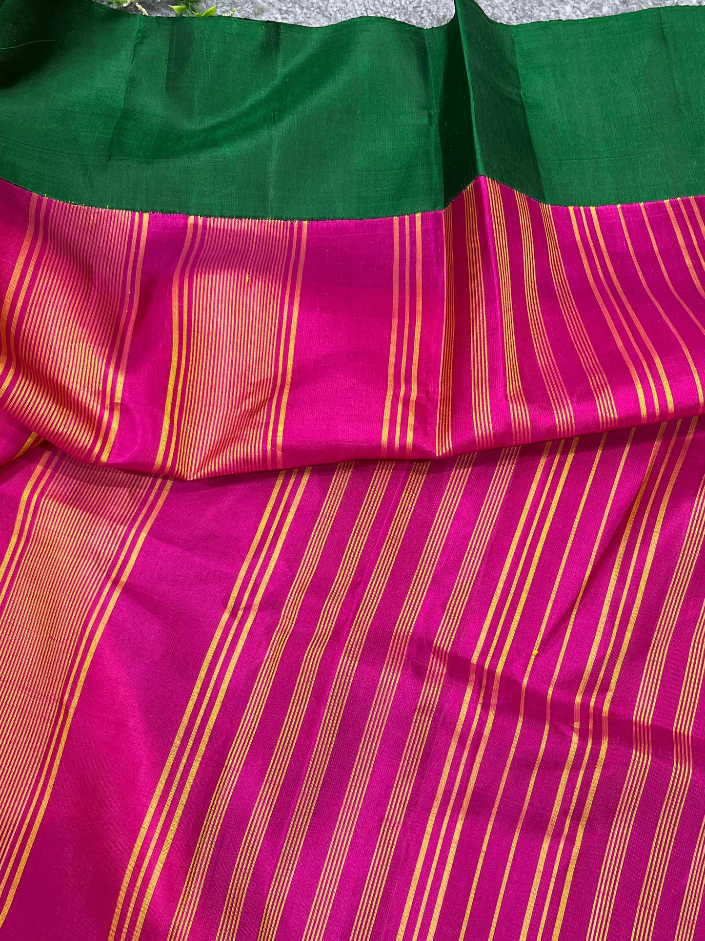 YELLOW SILK PURE HANDLOOM GADWAL SAREE