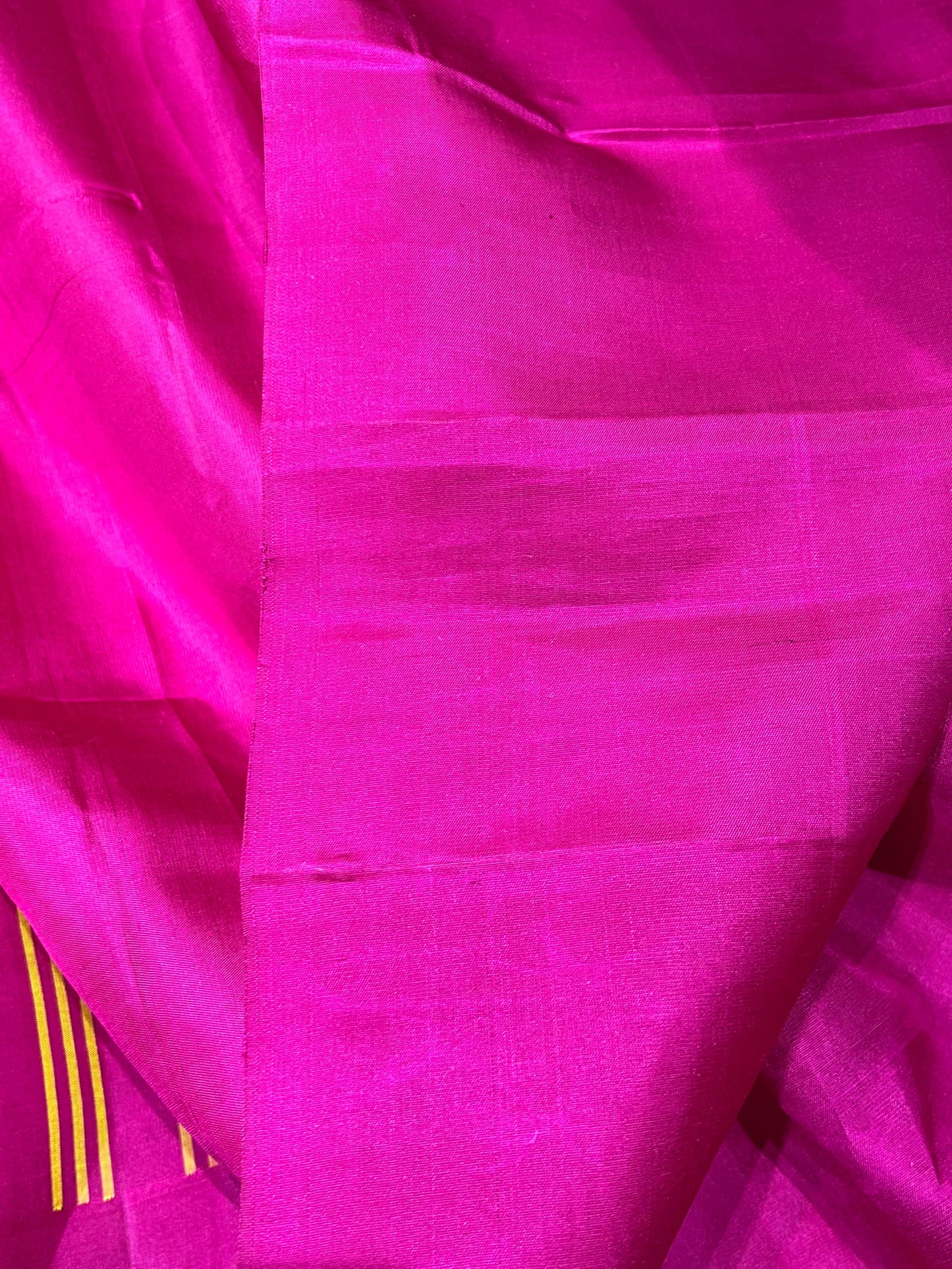 YELLOW SILK PURE HANDLOOM GADWAL SAREE