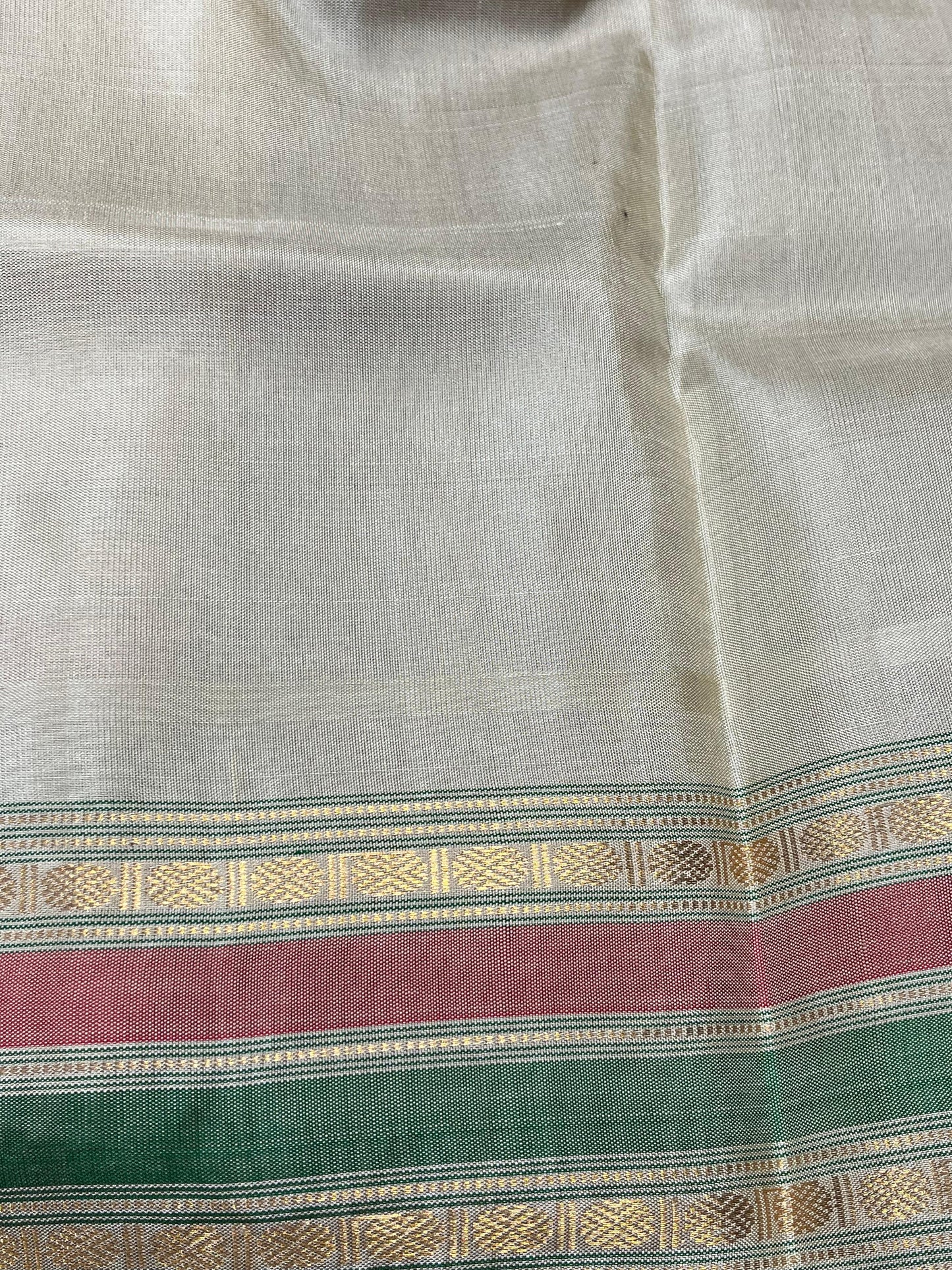 TEAL GREEN SICO PURE HANDLOOM GADWAL SAREE