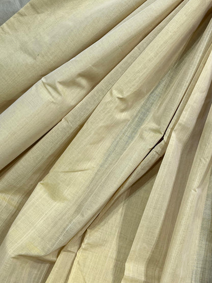 PASTEL YELLOW PURE HANDLOOM PONDRU KHADI SAREE
