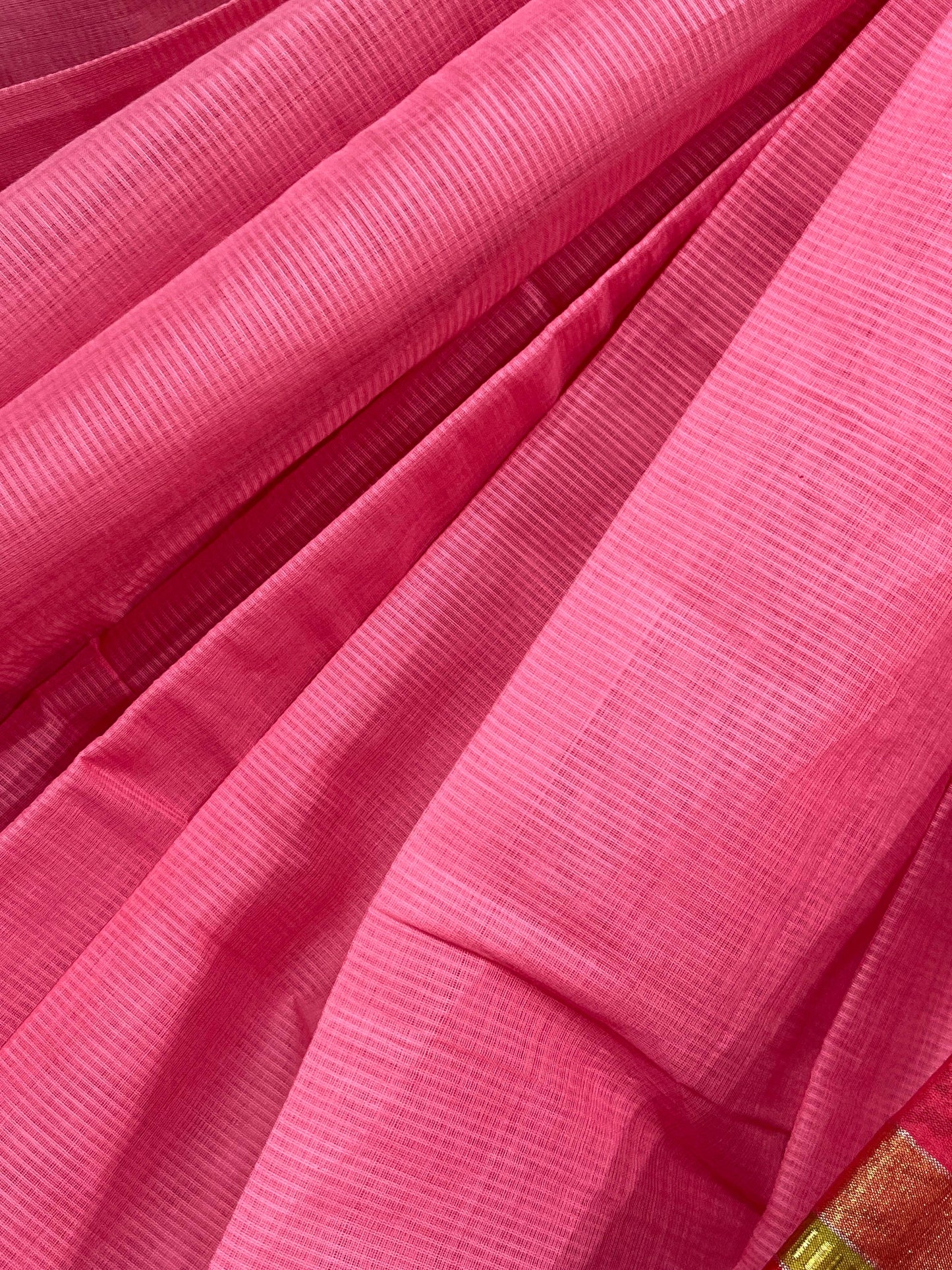 PINK PURE HANDLOOM PONDRU KHADI SAREE