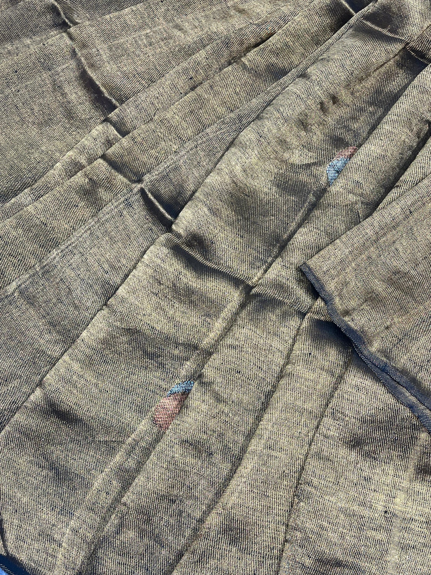 GOLD TWILL METALLIC PURE HANDLOOM LINE SAREE
