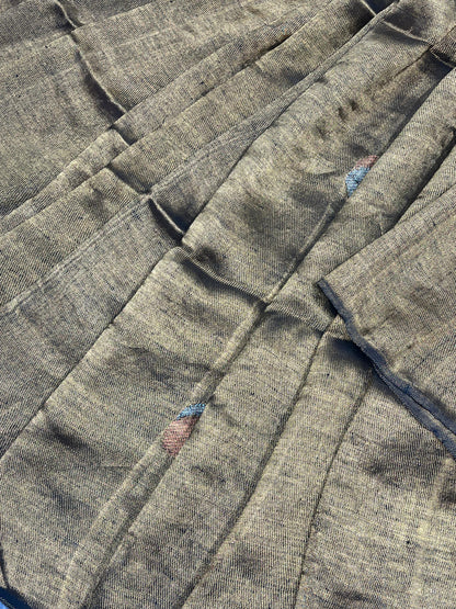 GOLD TWILL METALLIC PURE HANDLOOM LINE SAREE