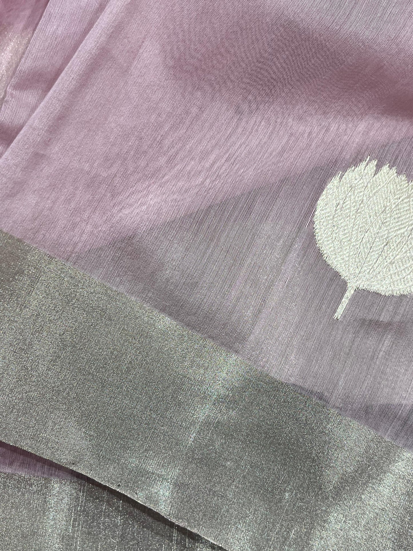 PINK COTTON PURE HANDLOOM CHANDERI SAREE