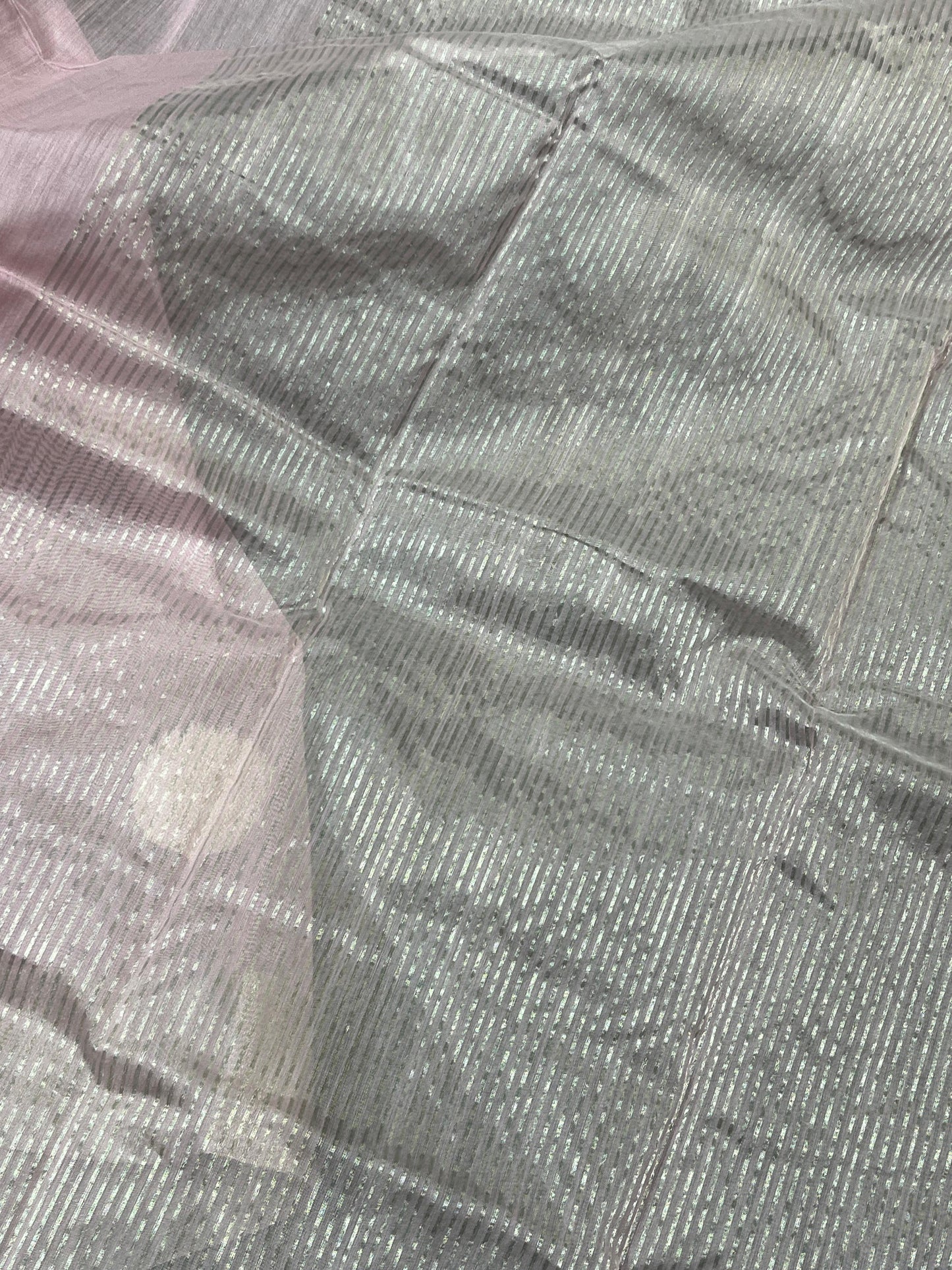 PINK COTTON PURE HANDLOOM CHANDERI SAREE